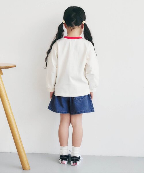 apres les cours（アプレレクール） パンツ ハート・デイジー刺繍
