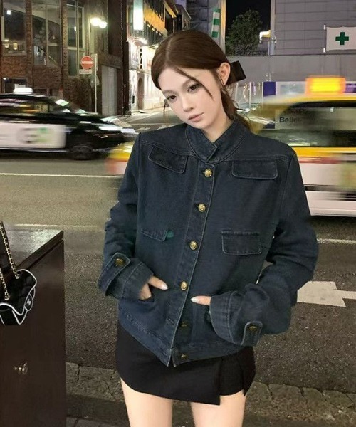 ViViDAY デニムジャケット gジャン ポケットデザインデニムジャケット