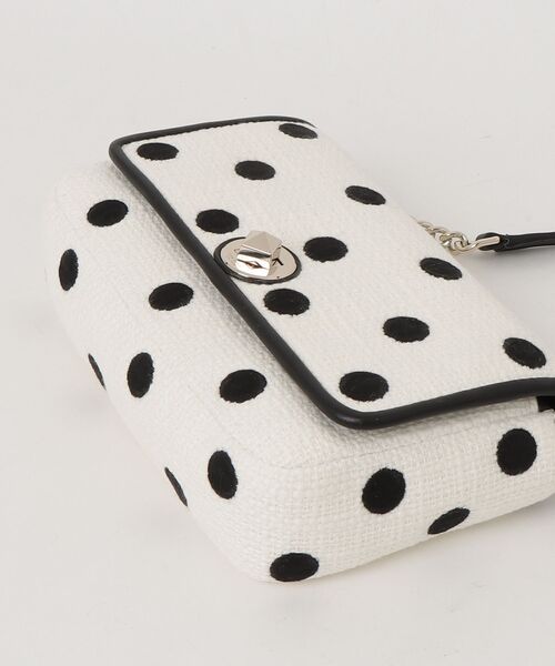 「kate spade new york」 ドット柄ショルダーバッグ - ホワイト レディース_画像3
