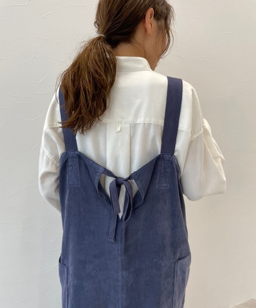 niko and…（ニコアンド） サロペットスカート LARGE グリーン