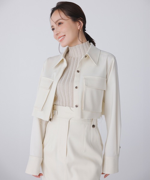 「anuans」 長袖シャツ FREE クリーム レディース_画像2