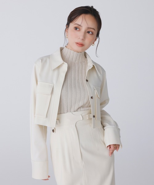 「anuans」 長袖シャツ FREE クリーム レディース_画像7