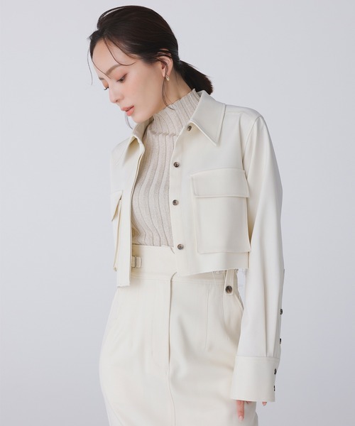 「anuans」 長袖シャツ FREE クリーム レディース_画像8