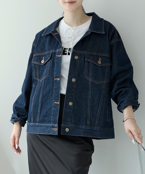 「PREFERIR」 デニムジャケット MEDIUM ブルー レディース_画像3