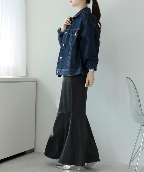 「PREFERIR」 デニムジャケット MEDIUM ブルー レディース_画像7