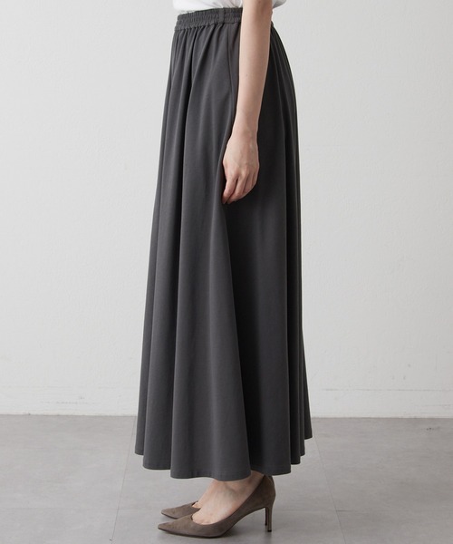 「Whim Gazette」 フレアスカート FREE チャコールグレー レディース_画像3