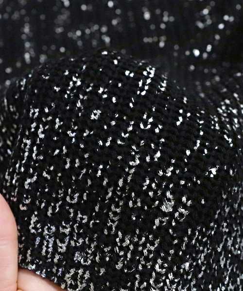 「reca」 長袖ニット M ブラック レディース_画像9