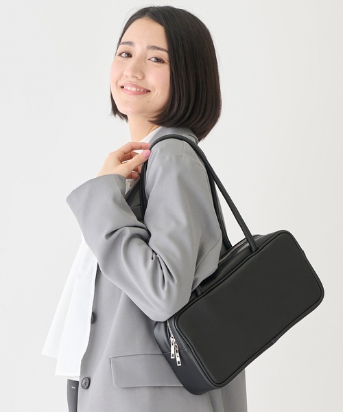 petit main LIEN ボストンバッグ 「親子リンク」レザー調ボストン
