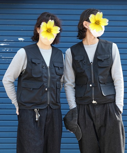 「８(eight)」 「WORLDLIULET」ベスト LARGE ベージュ メンズ_画像7