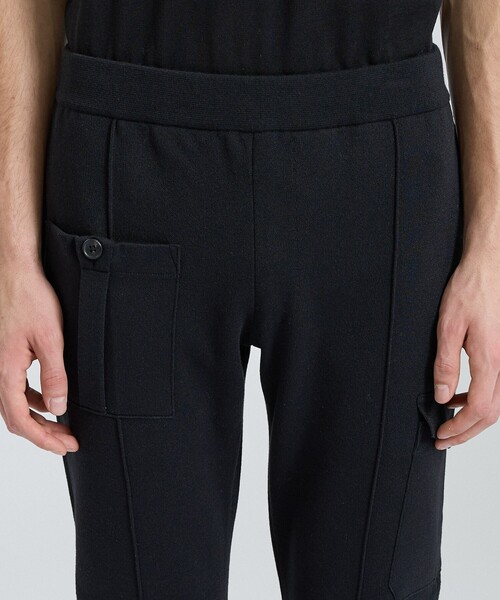 スラックス 「セットアップ対応」コンバットニットパンツ メンズの画像