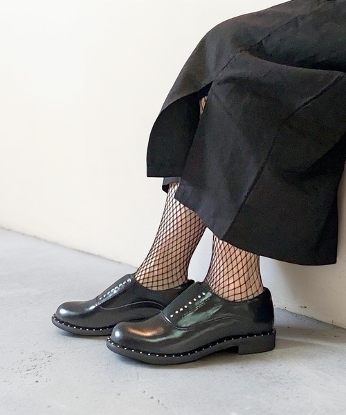 ALL BLACK（オールブラック） ローファー 「本革/2.5cmヒール