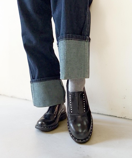 ALL BLACK（オールブラック） ローファー 「本革/2.5cmヒール