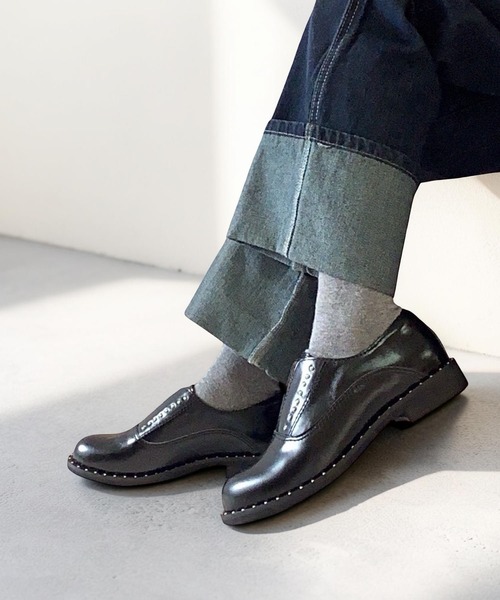 ALL BLACK（オールブラック） ローファー 「本革/2.5cmヒール