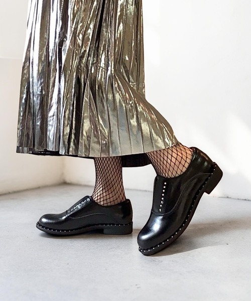 ALL BLACK（オールブラック） ローファー 「本革/2.5cmヒール