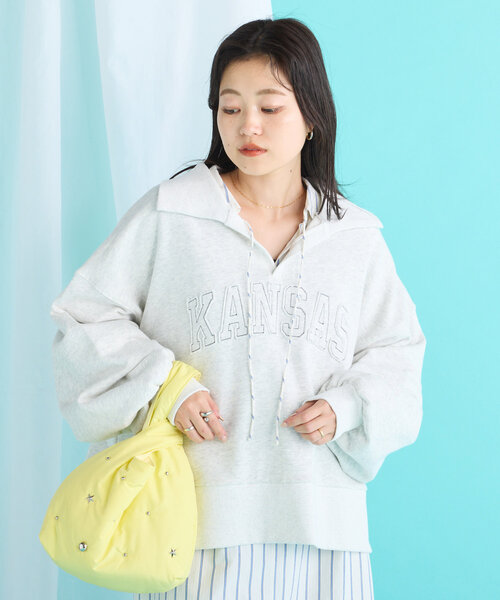 「CIAOPANIC TYPY」 スウェットカットソー ONE SIZE グレー レディース_画像5