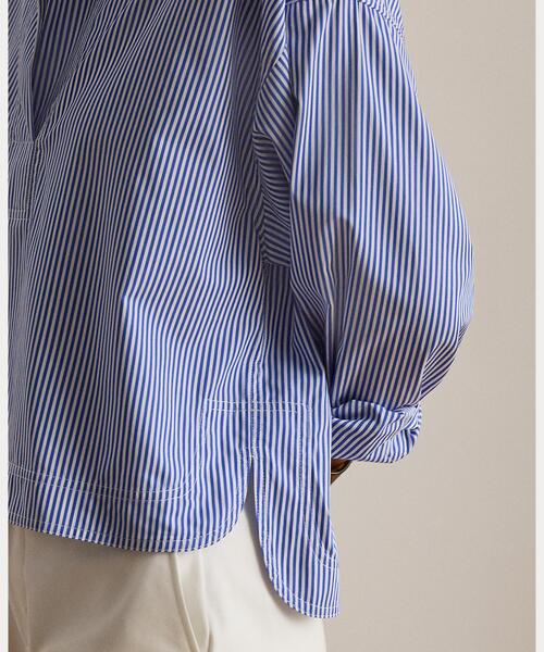 さくら　美品　ラルフローレン　ストライプ　クロップド　シャツ LAUREN RALPH LAUREN（ローレン ラルフローレン） ブラウス シャツ