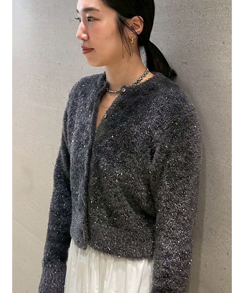 「Mila Owen」 ニットカーディガン F グレー レディースの画像