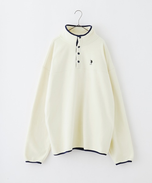 「U.S. POLO ASSN.」 長袖カットソー M アイボリー レディース_画像3