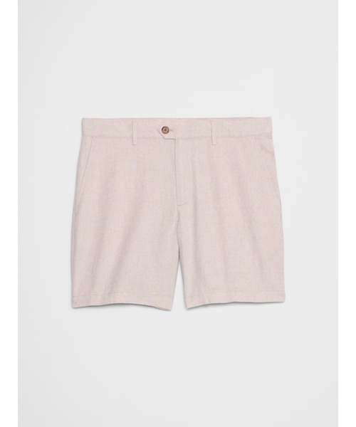 パンツ BANANA REPUBLIC FACTORY STORE　　7インチ リネンブレンド ショートパンツ メンズの画像