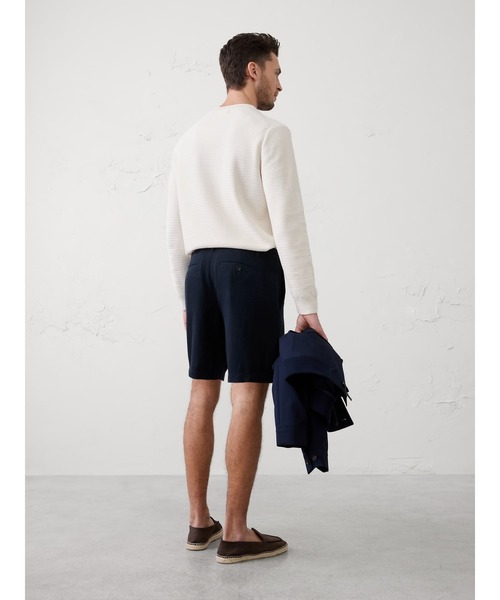 パンツ BANANA REPUBLIC FACTORY STORE　　7インチ リネンブレンド ショートパンツ メンズの画像