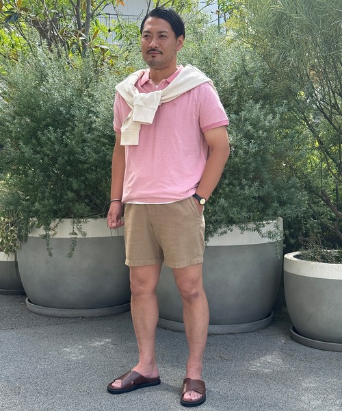 パンツ BANANA REPUBLIC FACTORY STORE　　7インチ リネンブレンド ショートパンツ メンズの画像