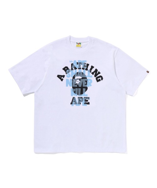 tシャツ APE SHALL NEVER KILL APE COLLEGE  RELAXED FIT TEE メンズ レディースの画像