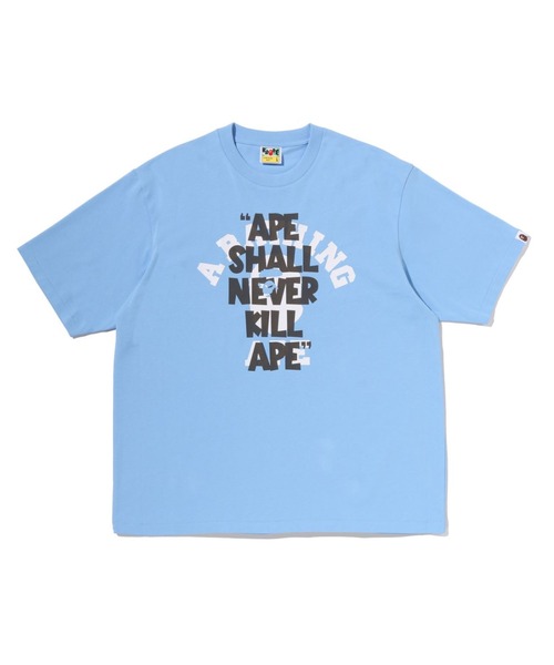tシャツ APE SHALL NEVER KILL APE COLLEGE  RELAXED FIT TEE メンズ レディースの画像