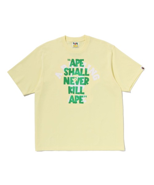 tシャツ APE SHALL NEVER KILL APE COLLEGE  RELAXED FIT TEE メンズ レディースの画像