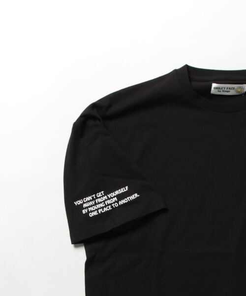 「JUGLANS」 7分袖Tシャツ L ブラック メンズ_画像3