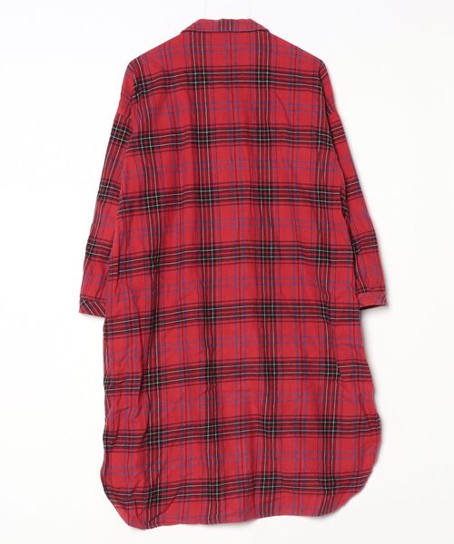 「KID BLUE」 チェック柄シャツワンピース - レッド レディース_画像2