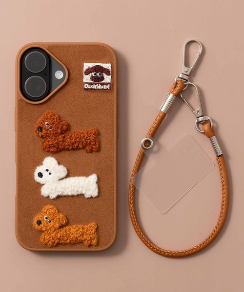 familiar スマートフォンカバー 女の子と犬 emonique（エモニーク） スマホケース iPhone スマホケース カバー
