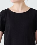 tシャツ 半袖 裾バルーンランダムリブ半袖トッ...の詳細画像4