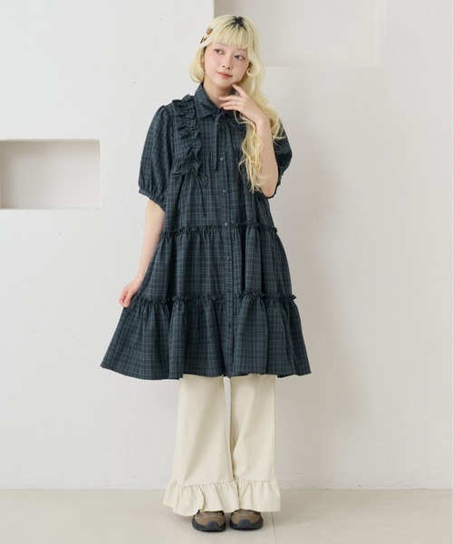 kutir（クティール） ワンピース 「紐付き」アソートフリルティアード