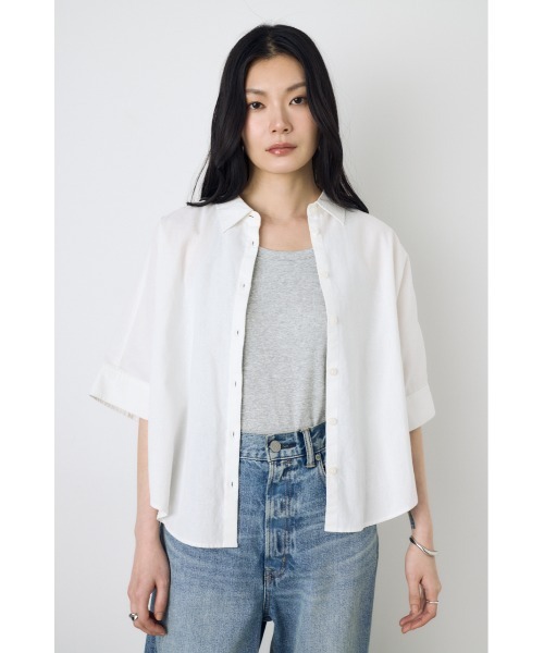 AZUL BY MOUSSY（アズールバイマウジー） リネンシャツ ブラウス