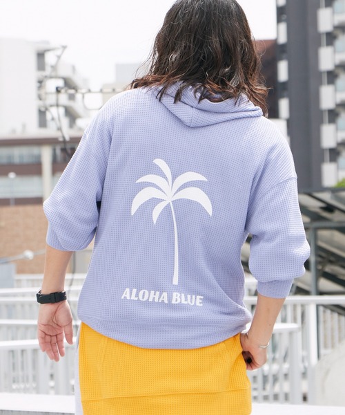 ROOP TOKYO パーカー ALOHA BLUE / アロハブルー サーマルパーカ