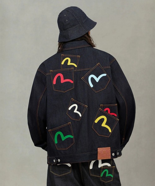 EVISU（エヴィス） デニムジャケット gジャン メンズ : ZOZOTOWN Yahoo