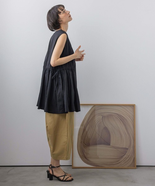 ブラウス シャツ 「natural by clip」カットワークチュニックSET レディースの画像