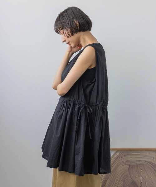 ブラウス シャツ 「natural by clip」カットワークチュニックSET レディースの画像