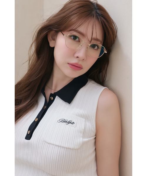 ニット セーター Calina Polo Knit Top レディースの画像