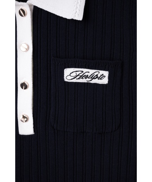 ニット セーター Calina Polo Knit Top レディースの画像