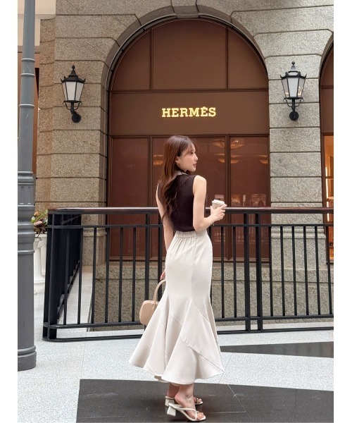 ニット セーター Calina Polo Knit Top レディースの画像