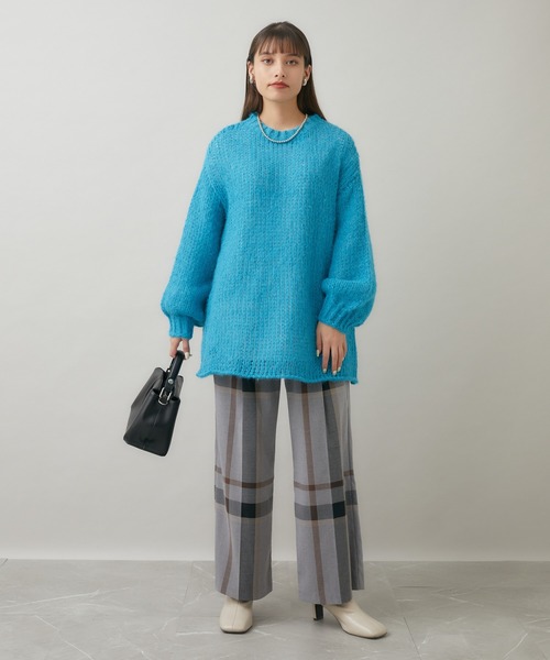 「CLOCHE」 パンツ FREE ネイビー レディース_画像3