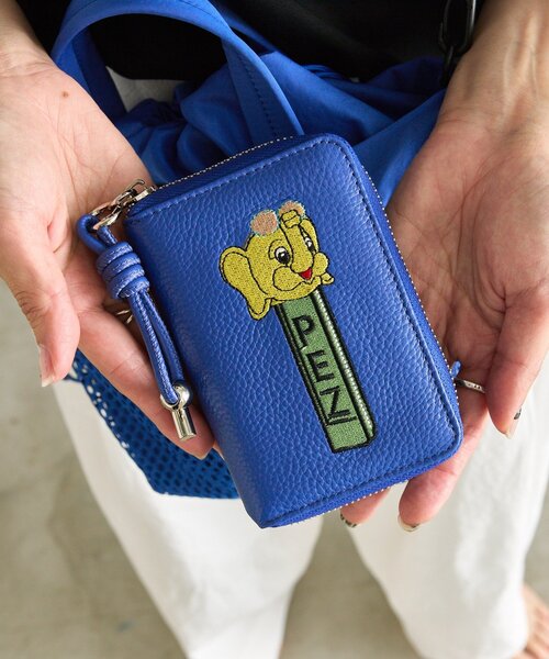 A BATHING APE（アベイシングエイプ） 財布 EMBOSSED LEATHER MINI