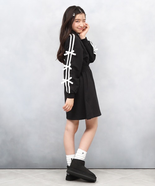 「PINKHUNT」 「KIDS」長袖ワンピース 150cm ブラック キッズ_画像5