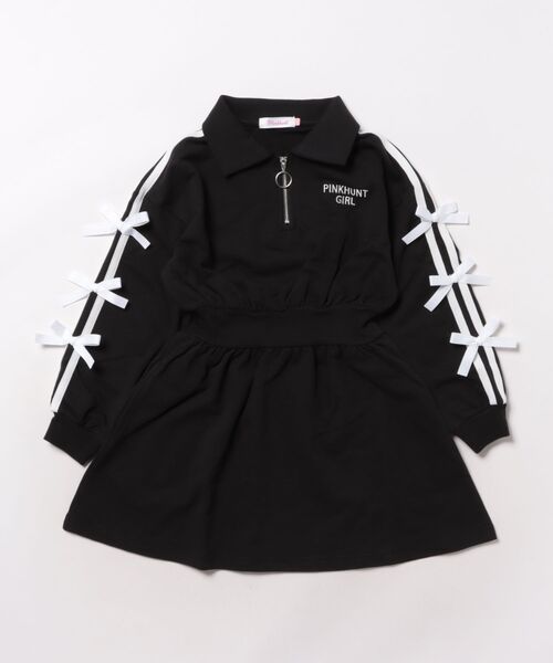 「PINKHUNT」 「KIDS」長袖ワンピース 150cm ブラック キッズ_画像8