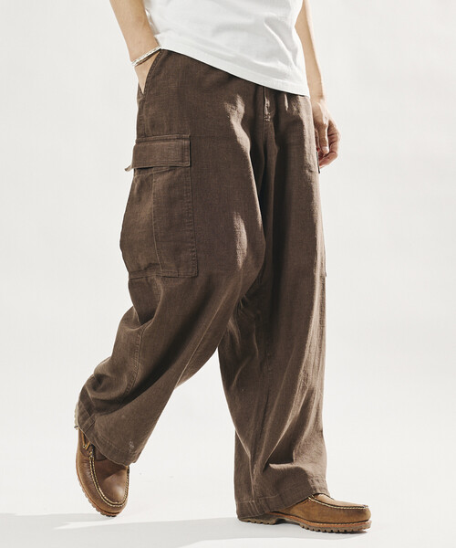 FREAK'S STORE（フリークスストア） カーゴパンツ LINEN COTTON EASY