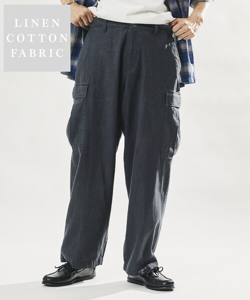 FREAK'S STORE（フリークスストア） カーゴパンツ LINEN COTTON EASY
