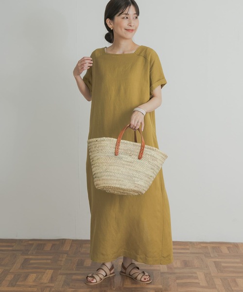 「URBAN RESEARCH DOORS」 半袖ワンピース MEDIUM グレー系その他 レディース_画像3