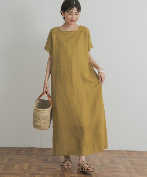 「URBAN RESEARCH DOORS」 半袖ワンピース MEDIUM グレー系その他 レディース_画像4