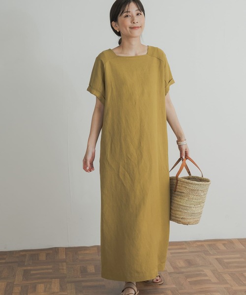 「URBAN RESEARCH DOORS」 半袖ワンピース MEDIUM グレー系その他 レディース_画像5